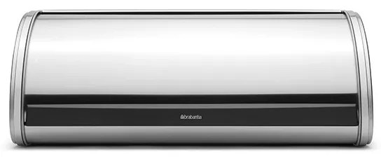 Κουτί ψωμιού Brabantia Roll Top 646890, 16 l, 44,5x26 cm, Ελαφριά και ανθεκτική κατασκευή, Inox/Matte