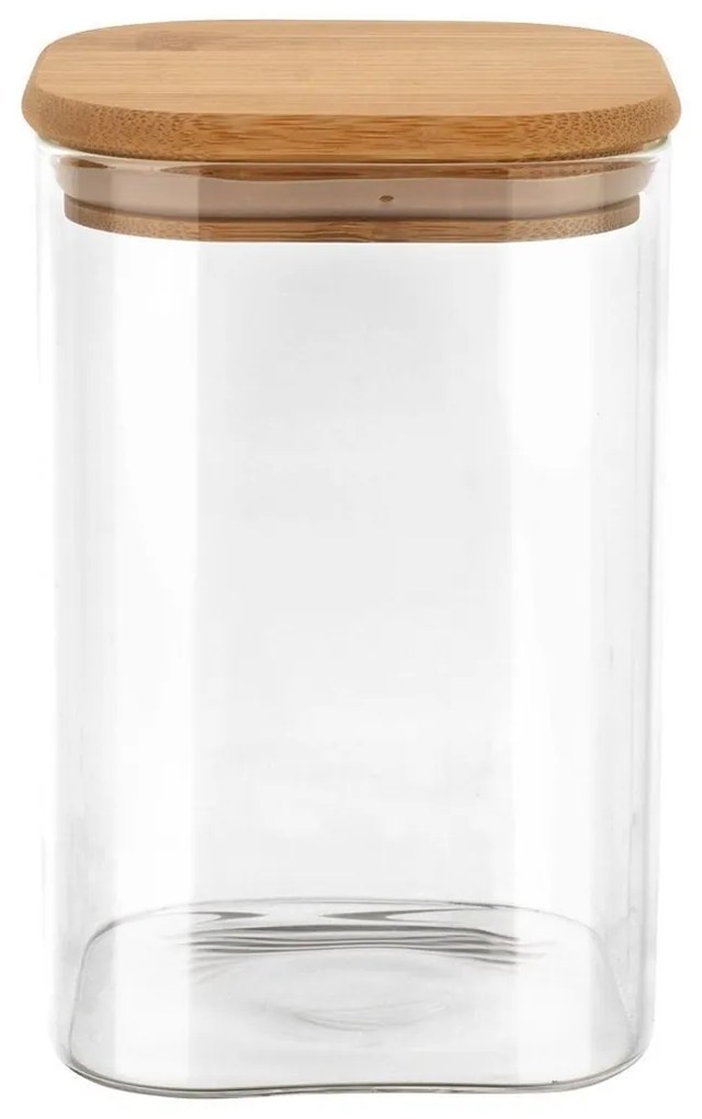 ESTIA ΔΟΧΕΙΟ ΑΠΟΘΗΚΕΥΣΗΣ BAMBOO ESSENTIALS 950ml ΓΥΑΛΙΝΟ ΜΕ ΚΑΠΑΚΙ