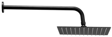 VEVOR Shower Faucet Set 10&quot; Square Rain Shower Head and Hand Set Matte Black