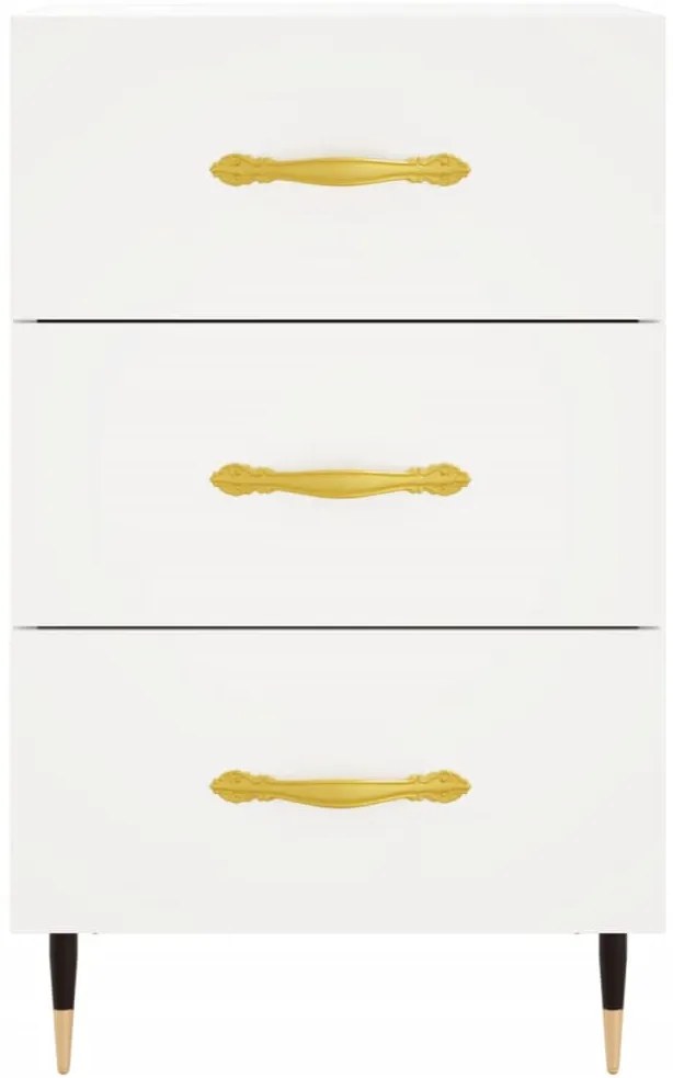 vidaXL Κομοδίνο Λευκό 40 x 40 x 66 εκ. από Επεξεργασμένο Ξύλο