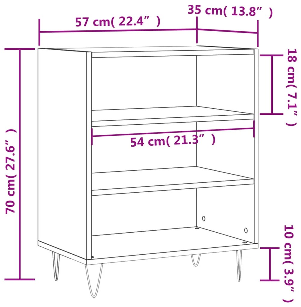 ΡΑΦΙΕΡΑ ΜΑΥΡΗ 57 X 35 X 70 ΕΚ. ΑΠΟ ΕΠΕΞΕΡΓΑΣΜΕΝΟ ΞΥΛΟ 827133