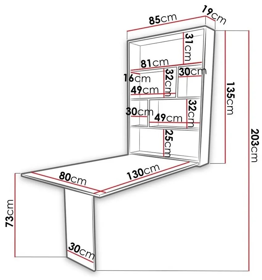 Τραπέζι Hartford 428, Άσπρο, 73x80x130cm, 39 kg, Πλαστικοποιημένη μοριοσανίδα | Epipla1.gr