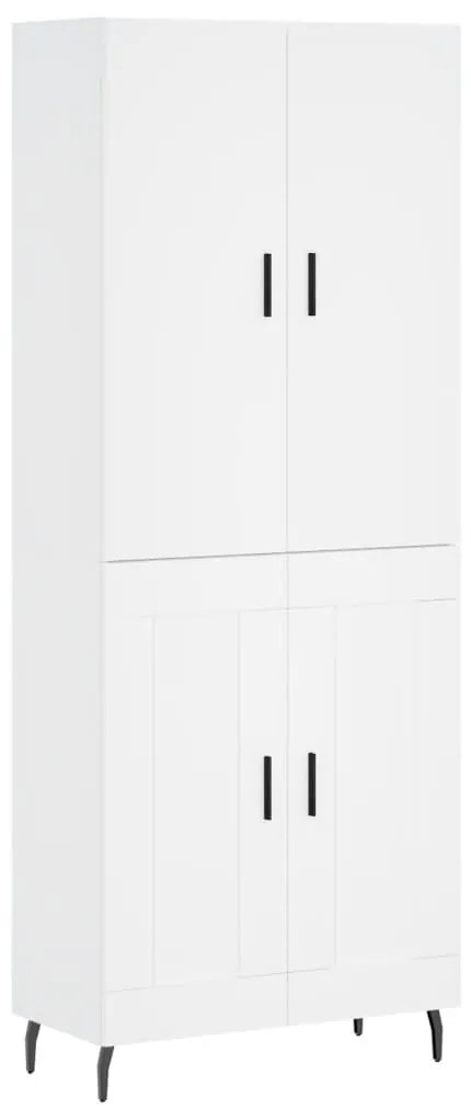 vidaXL Ντουλάπι Λευκό 69,5x34x180 εκ. από Επεξεργασμένο Ξύλο