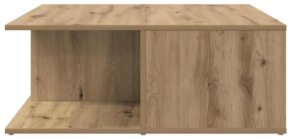 vidaXL Τραπεζάκι σαλονιού με συρτάρι artisan δρυς 80 x 80 x 31 cm