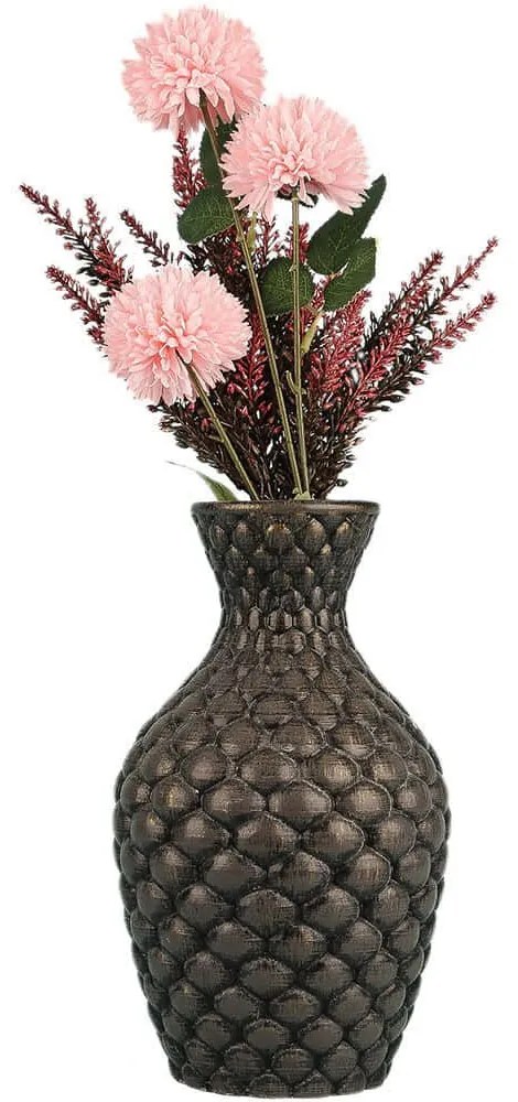 Βάζο 697ELD1220 Φ12x25cm Brown Aberto Design Ceramic