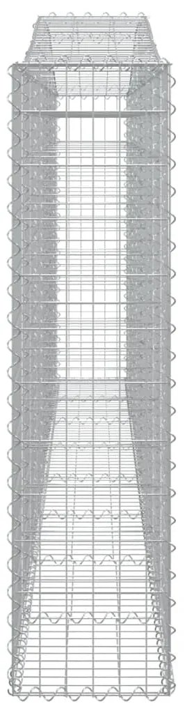vidaXL Συρματοκιβώτια Τοξωτά 9 τεμ. 400x30x120/140 εκ. Γαλβαν. Ατσάλι