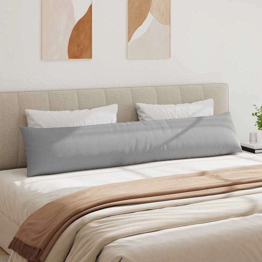 vidaXL Μαξιλάρι Καναπέ 2 pcs Γκρι 200 x 40 εκ. ύφασμα