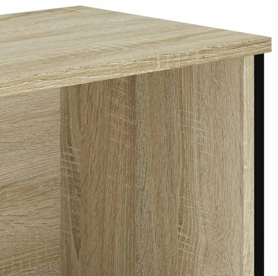Βιβλιοθήκη Sonoma Δρυς 80x31x74,5 εκ. από Επεξεργασμένο Ξύλο - Καφέ