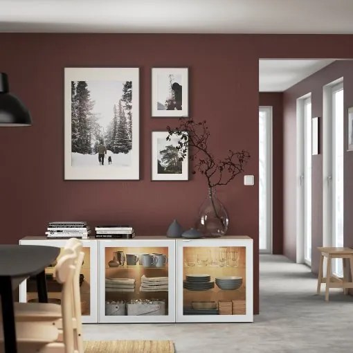 BESTÅ σύνθεση αποθήκευσης με πόρτες, 180x42x65 cm 194.888.21