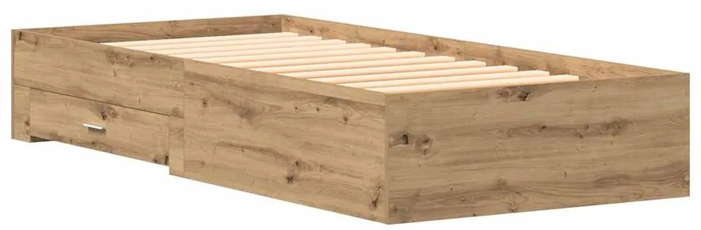 vidaXL Σκελετός Κρεβατιού Artisan Oak 90 x 200 cm Επεξεργασμένο ξύλο