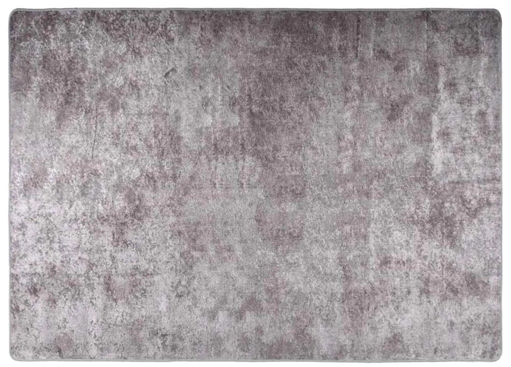 vidaXL Χαλί Πλενόμενο Αντιολισθητικό Γκρι 150 x 230 εκ.