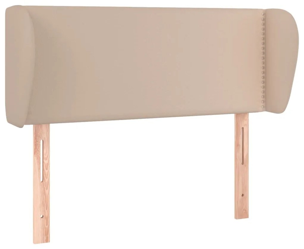 Κεφαλάρι με Πτερύγια Καπουτσίνο 83x23x78/88 εκ. Συνθετικό Δέρμα - Καφέ