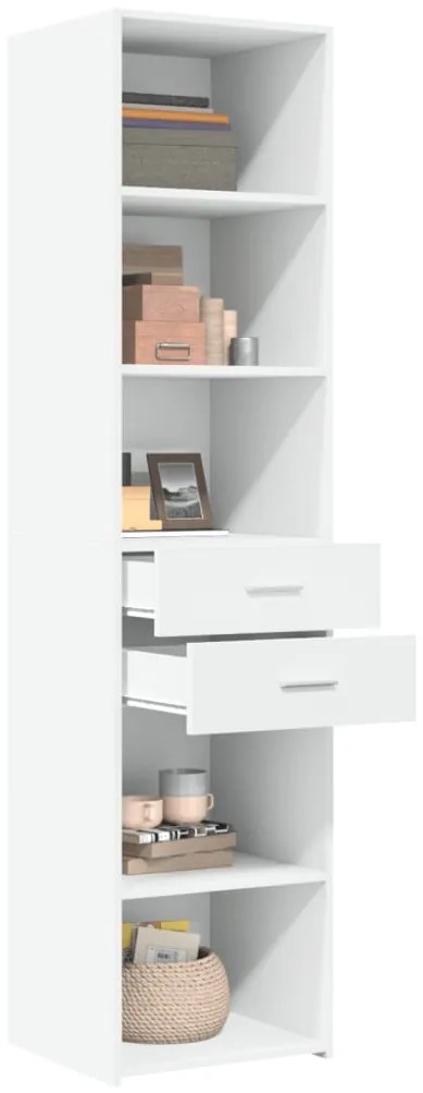 vidaXL Ντουλάπι Λευκό 45x42,5x185 εκ. από Επεξεργασμένο Ξύλο