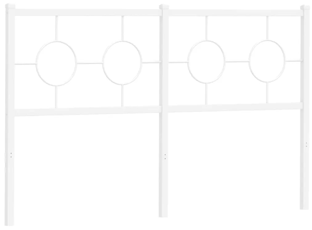vidaXL Κεφαλάρι Λευκό 140 εκ. Μεταλλικό