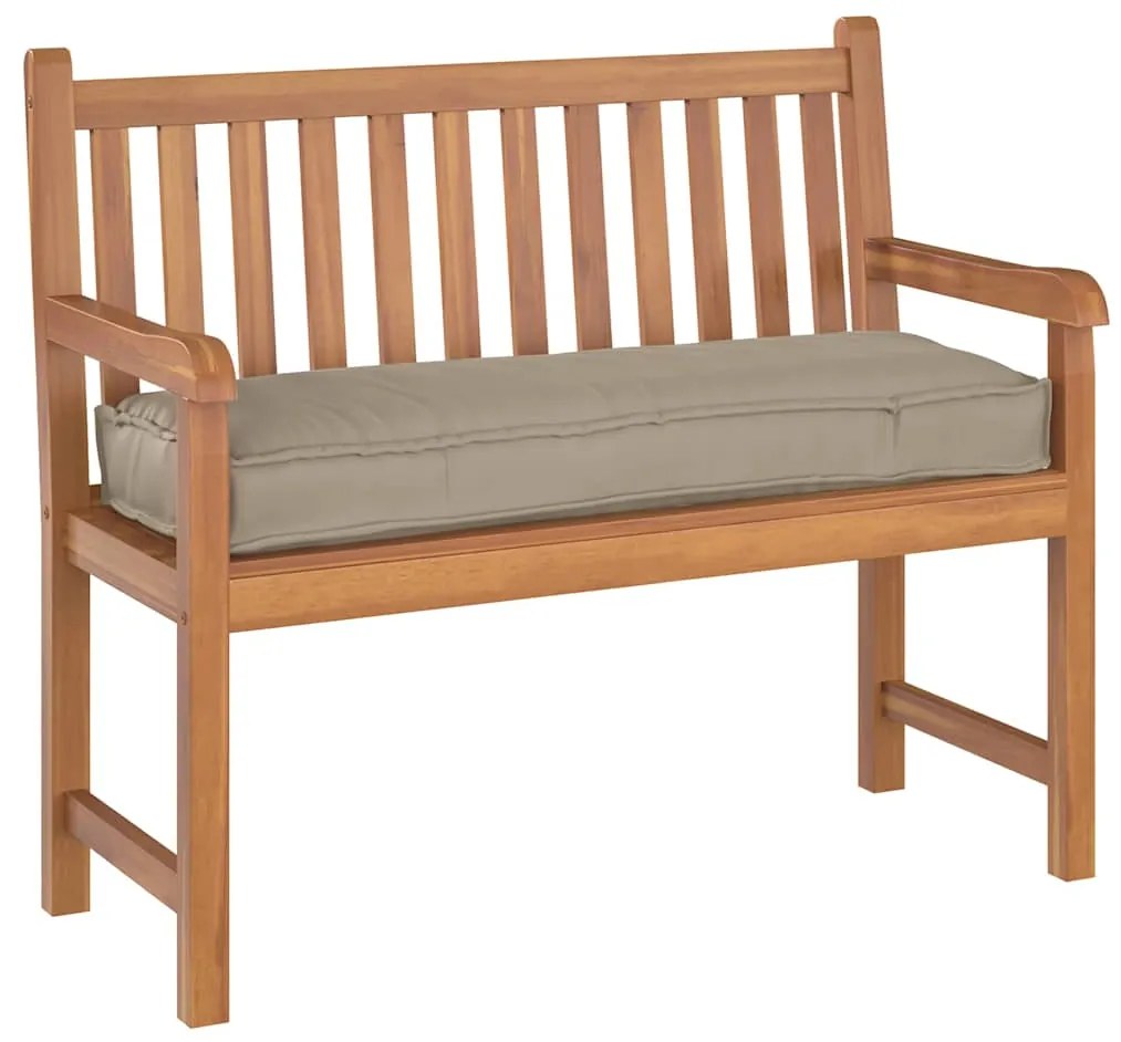 vidaXL Μαξιλάρι παλέτας για πάγκο Taupe 120 x 40 x 8 εκ Ύφασμα Oxford