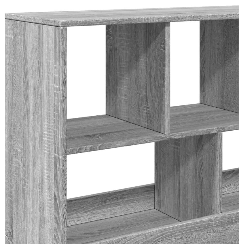 vidaXL Βιβλιοθήκη/Διαχωριστικό Χώρου Γκρι 100x33x94,5 εκ. Επεξ. Ξύλο