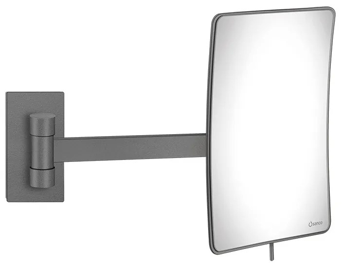 Καθρέπτης Μεγεθυντικός Επτοίχιος Μεγέθυνση x3 Antracite Grained Sanco Cosmetic Mirrors MR-305-M118