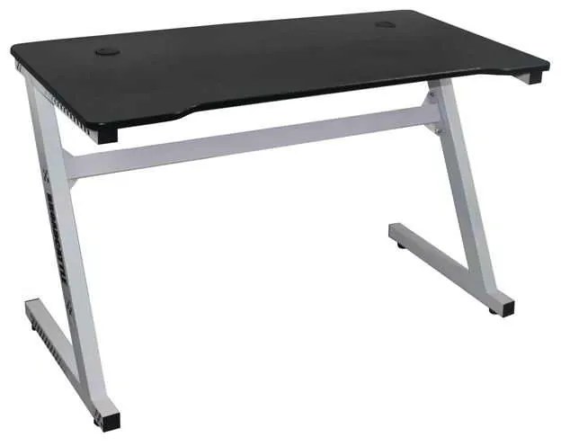 Gaming Γραφειο Τ.Carbon Steel Άσπρο . Διάσταση: 120x60x75cm