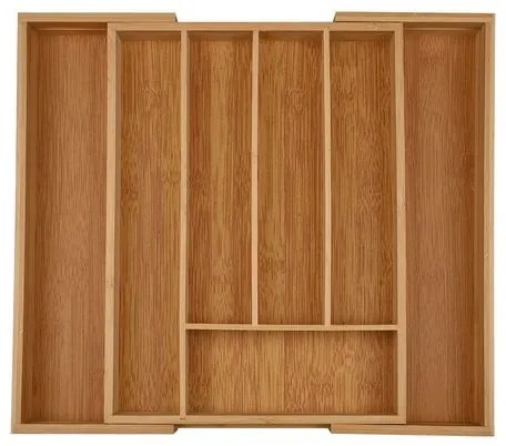 Estia Θήκη Συρταριού Για Μαχαιροπήρουνα Bamboo Essentials Επεκτεινόμενη 01-17613