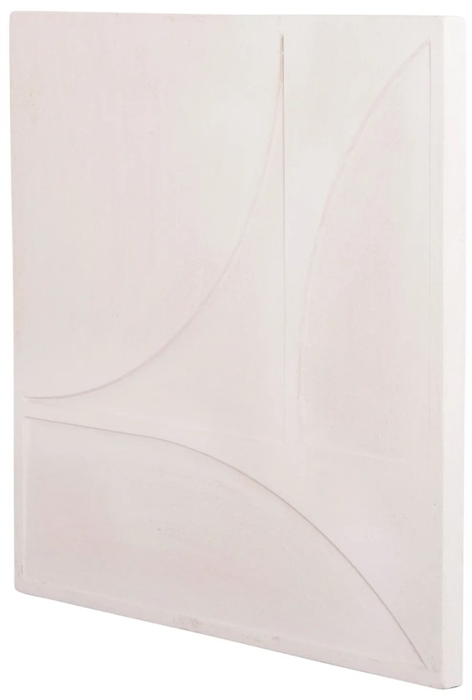 ΠΙΝΑΚΑΣ ΤΕΤΡΑΓΩΝΟΣ ΣΕΙΡΑ SANTORINI HM4507 MDF ΣΕ ΥΠΟΛΕΥΚΟ ΧΡΩΜΑ 80x4(πάχος)x80Υεκ.