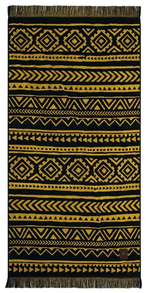 Πετσέτα Θαλάσσης 3830 Ocher Greenwich Polo Club Beach 90x170cm 100% Βαμβάκι