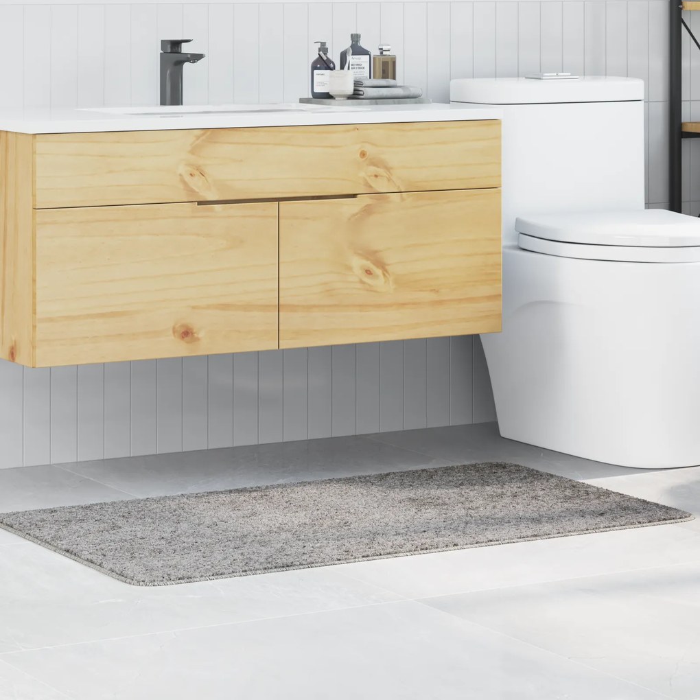 vidaXL Πατάκι μπάνιου Γκρι 70 x 120 cm Πολυπροπυλένιο