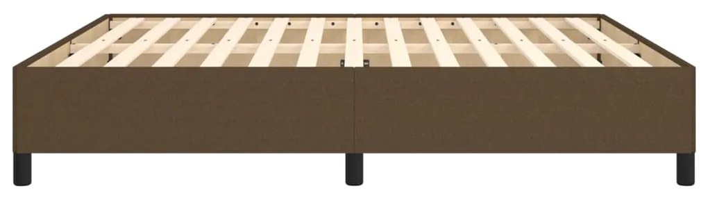 vidaXL Σκελετός Κρεβατιού Χωρίς Στρώμα Σκ. Καφέ 180x200 εκ. Υφασμάτινο