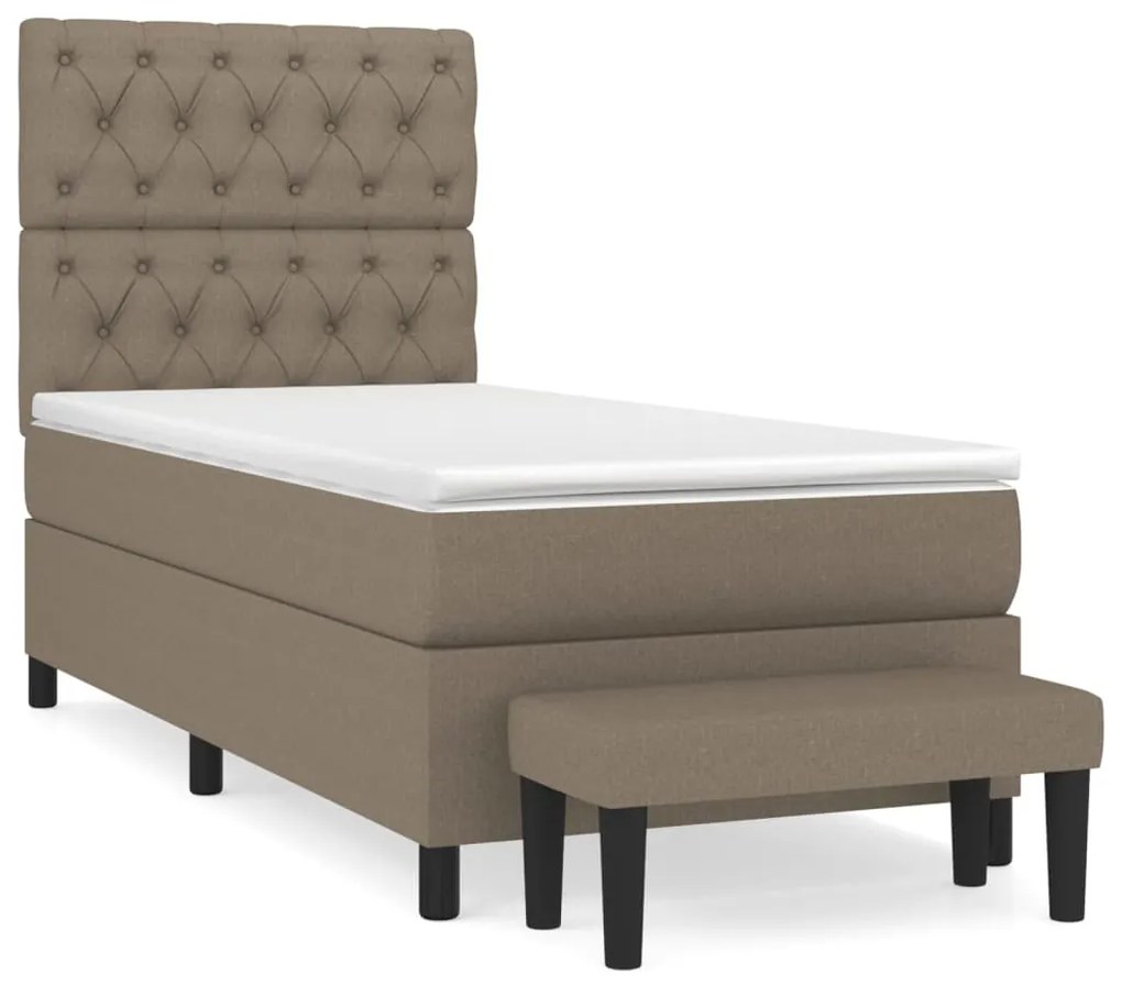 ΚΡΕΒΑΤΙ BOXSPRING ΜΕ ΣΤΡΩΜΑ TAUPE 80X200 ΕΚ. ΥΦΑΣΜΑΤΙΝΟ 3136793