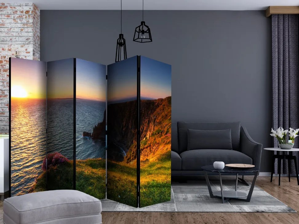 Διαχωριστικό με 5 τμήματα - Sunset: Cliffs of Moher, Ireland II [Room Dividers]