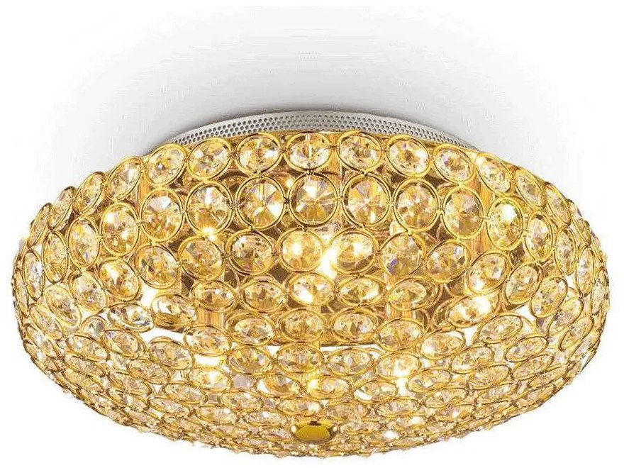 Φωτιστικό Οροφής-Πλαφονιέρα King 073187 38x16cm 5xG9 40W Gold Ideal Lux