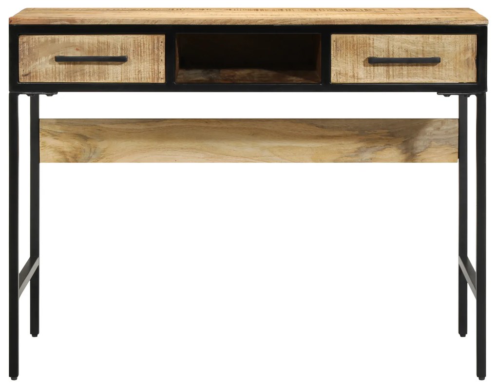 vidaXL Γραφείο 100x50x75 εκ. Μασίφ Ξύλο Rough Mango
