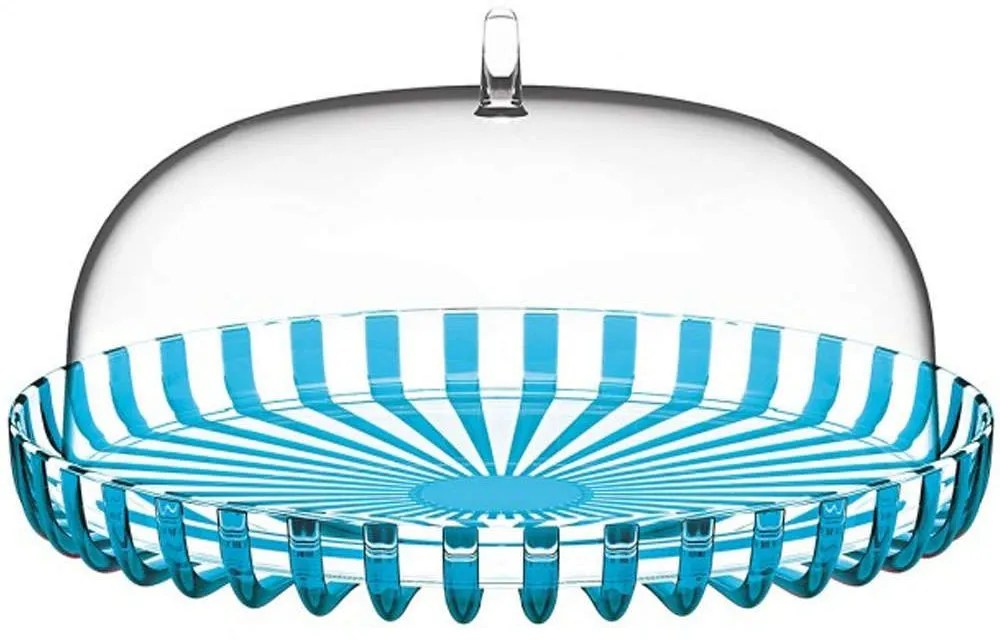 Τουρτιέρα Dolce Vita 12570048 31x16cm Clear-Turkuaz Guzzini Plastic