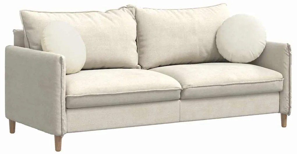 vidaXL Μαξιλάρια καθισμάτων 2 pcs Κρεμ Ø 40 x 13 εκ. Βελούδο