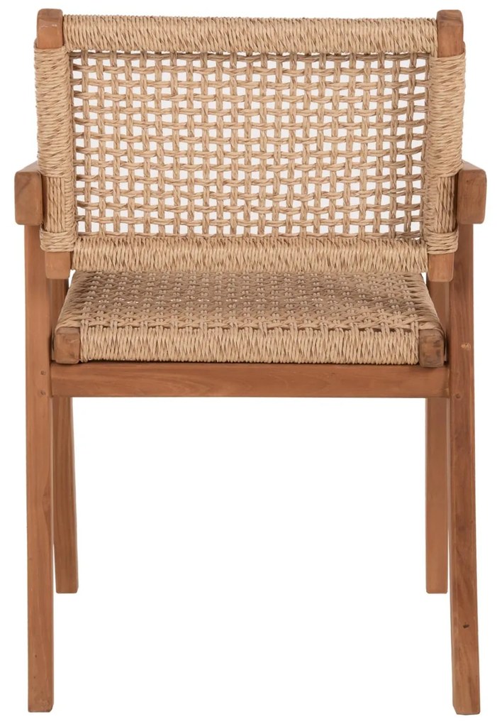 Καρέκλα-Πολυθρόνα C9403.01 Μασίφ Ξύλο Teak Φυσικό 54x60x85Y ΕΚ. 54x60x85 εκ.