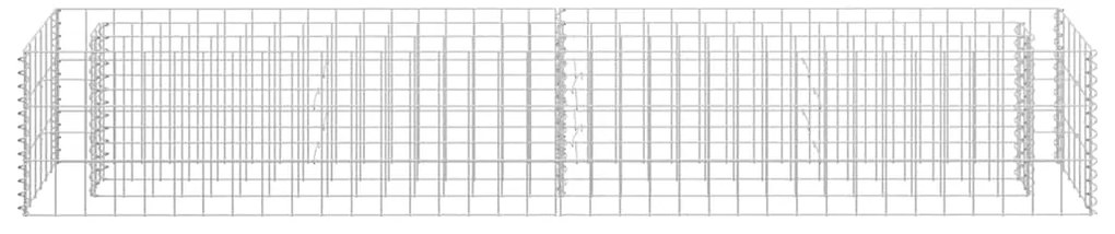 vidaXL Συρματοκιβώτιο-Γλάστρα Υπερυψωμένη 180x30x30 εκ. Γαλβ. Χάλυβας