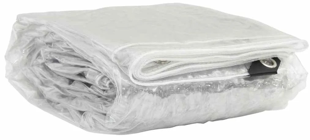 σαφής μουσαμάς με τις οπές 4x8 m PVC - Διαφανές