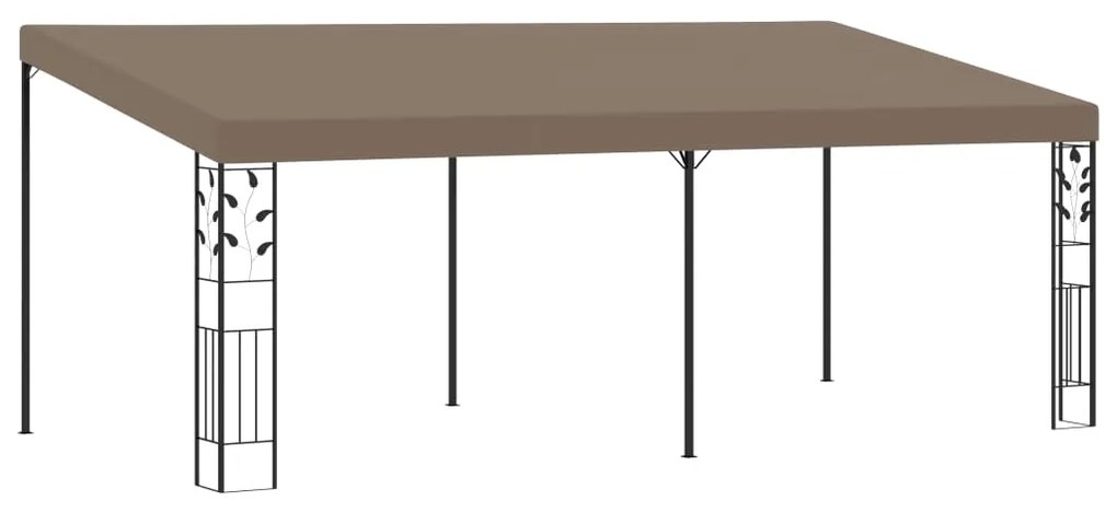 vidaXL Κιόσκι Επιτοίχιο Taupe 6 x 3 x 2,5 μ.