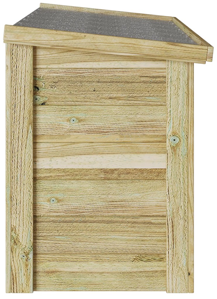 vidaXL Κουτί Αποθήκευσης 44x119x57 εκ., Ενισχυμένο Ξύλο Πεύκου