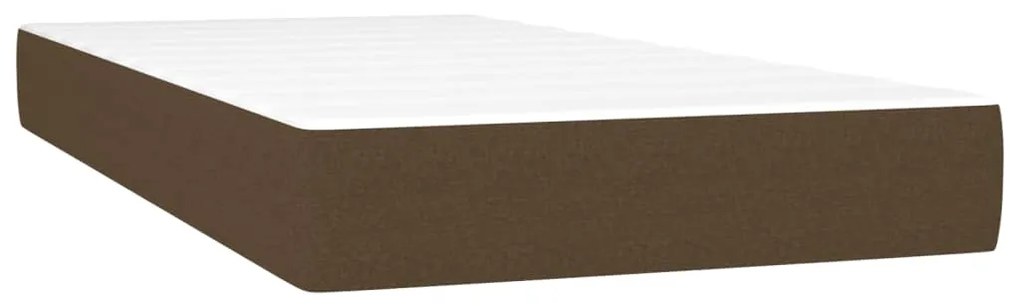 ΚΡΕΒΑΤΙ BOXSPRING ΜΕ ΣΤΡΩΜΑ ΣΚΟΥΡΟ ΚΑΦΕ 80X200 ΕΚ. ΥΦΑΣΜΑΤΙΝΟ 3140012