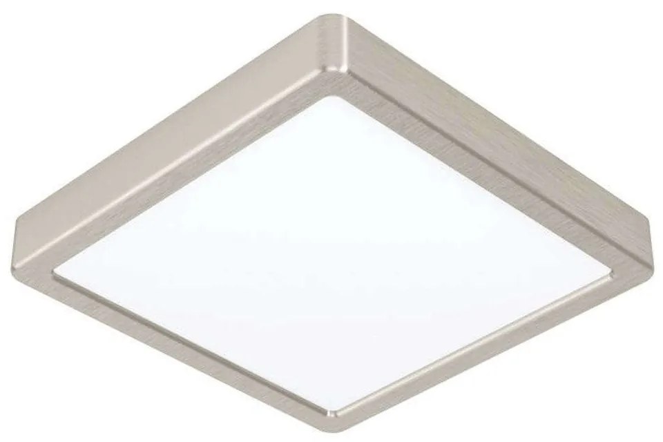 Φωτιστικό Οροφής-Πλαφονιέρα Fueva-Z 900115 21x21x2,8cm Dimmable Led 16,5W Satin Nickel Eglo Ατσάλι,Πλαστικό