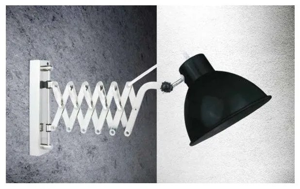 Απλίκα τοίχου NOVO μεταλλική μαύρη ματ Homelighting-77-2204-Μαύρο 77-2204