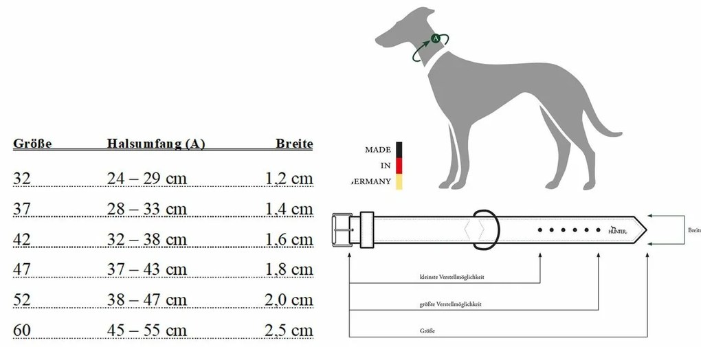 Κολλάρο Σκύλου Hunter Aalborg Καφέ 20 32-38 cm