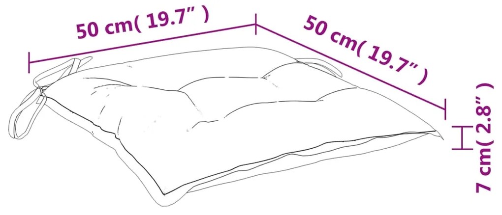 ΜΑΞΙΛΑΡΙΑ ΠΑΛΕΤΑΣ ΚΗΠΟΥ 6 ΤΕΜ. ΜΑΥΡΑ 50X50X7 ΕΚ. OXFORD ΎΦΑΣΜΑ 361530