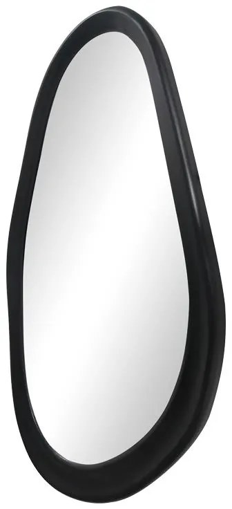 Καθρέπτης οβάλ Baloa mdf σε μαύρη απόχρωση 44x4x80εκ 44x4x80 εκ.