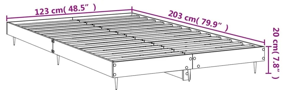 ΠΛΑΙΣΙΟ ΚΡΕΒΑΤΙΟΥ ΓΚΡΙ SONOMA 120X200 ΕΚ. ΕΠΕΞΕΡΓΑΣΜΕΝΟ ΞΥΛΟ 832259