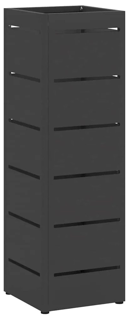 vidaXL Σχέδιο & βάση αποθήκευσης Μαύρο 15.5 x 15.5 x 49 εκ Μέταλλο