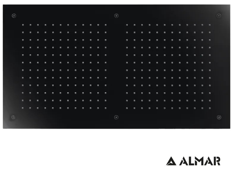 Almar Black matt PVD Κεφαλή εντοιχισμού οροφής 1 ροής E044088-400
