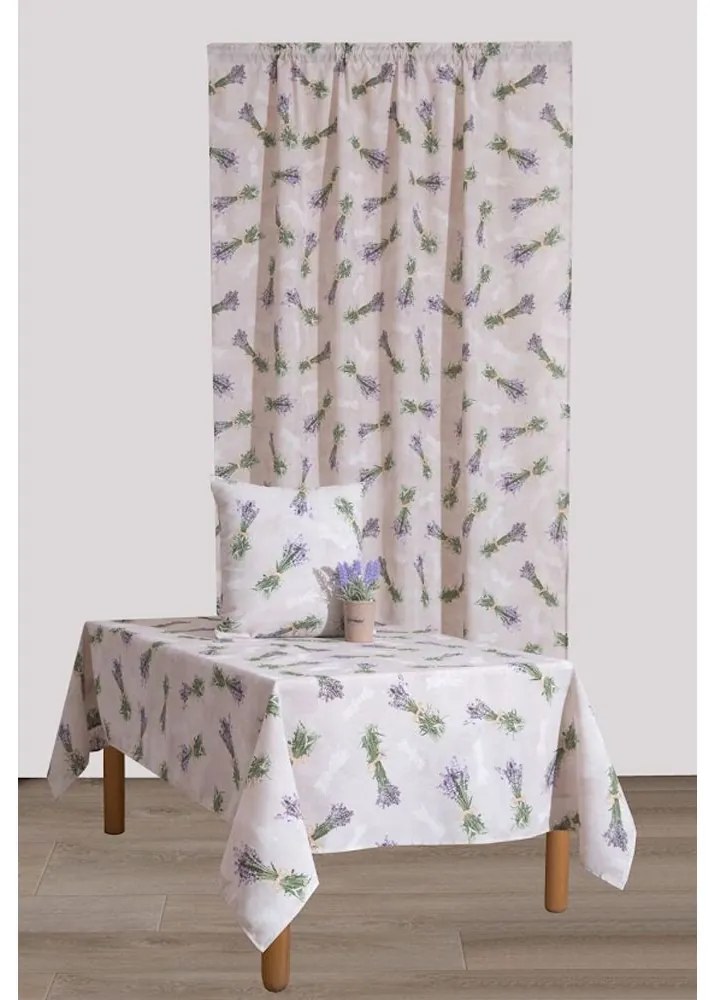 Runner Λεβάντα (Σετ 2τμχ) Linen Viopros 45Χ140 45x140cm Cotton-Polyester