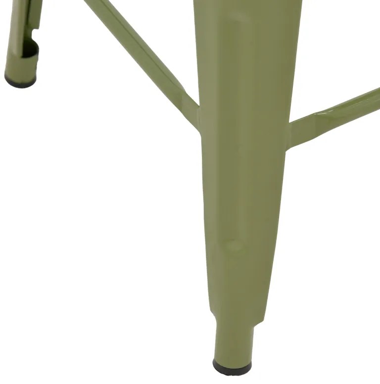 Σκαμπό μπαρ με πλάτη Utopia pakoworld μέταλλο σε λαδί απόχρωση 42x42x97εκ