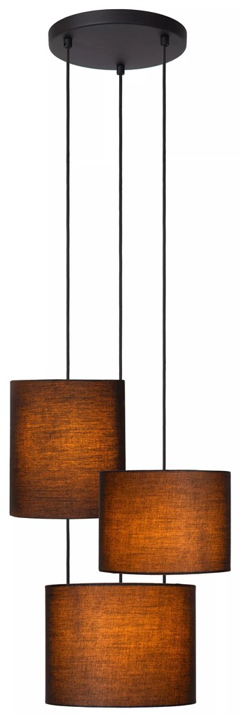 Φωτιστικό Κρεμαστό Lucide 45409-13-30 MAYA Μαύρο Ματ (Black Mat)|Χρυσό Χρώμα (Gold Coloured)